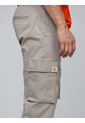Pantalón Beige Cargo Skinny De Sarga Elástica Calvin Klein de Calvin Klein