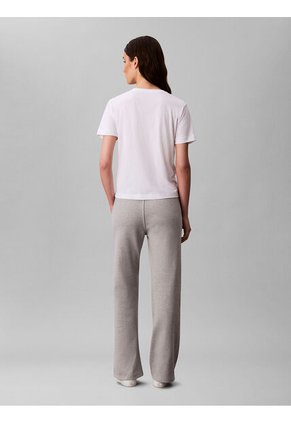 Pantalón Gris Deportivo De Felpa Francesa Con Logo Retro Calvin Klein