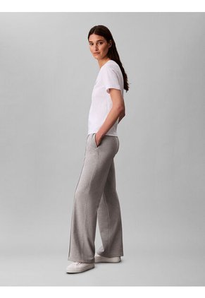 Pantalón Gris Deportivo De Felpa Francesa Con Logo Retro Calvin Klein