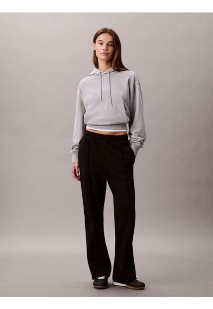 Pantalón Negro Deportivo De Felpa Francesa Con Logo Retro Calvin Klein