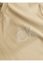 Camiseta Con Logo Hombre Beige Calvin Klein de Calvin Klein