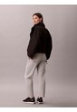 Pantalón Gris Barrel De Terry Premium Con Monograma Calvin Klein de Calvin Klein