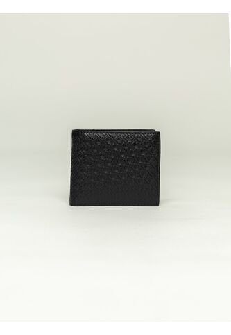 Billetera Negra Billfold Con Monograma Calvin Klein Calvin Klein