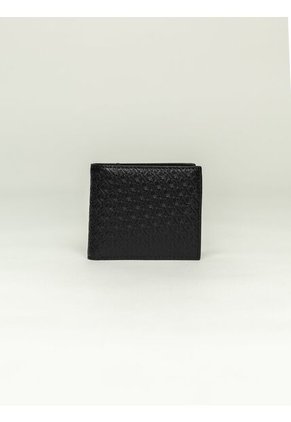 Billetera Negra Billfold Con Monograma Calvin Klein