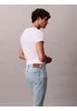 Jeans Celeste De Corte Slim Con Efecto Marmoleado Calvin Klein de Calvin Klein