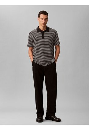 Polo Negro Ottoman A Rayas Calvin Klein
