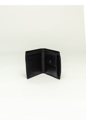 Billetera Negra Billfold Con Monograma Calvin Klein