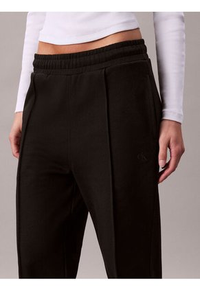 Pantalón Negro Deportivo De Felpa Francesa Con Logo Retro Calvin Klein