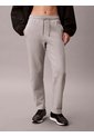 Pantalón Gris Barrel De Terry Premium Con Monograma Calvin Klein de Calvin Klein