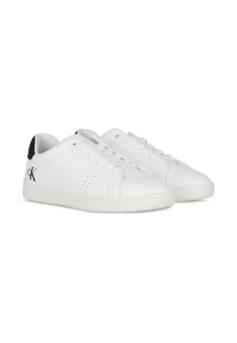 Tenis Blanco De Corte Bajo Con Cordones Calvin Klein Calvin Klein