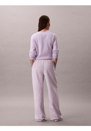 Pantalón Lila De Pierna Ancha Calvin Klein