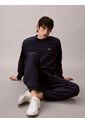 Jogger Azul En Tejido Terry Premium Con Monograma Bordado Calvin Klein de Calvin Klein