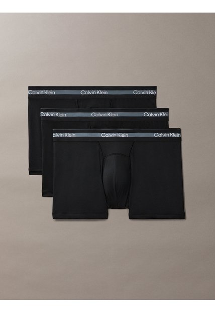 Pack Negro De 3 Bóxers Trunk Calvin Klein