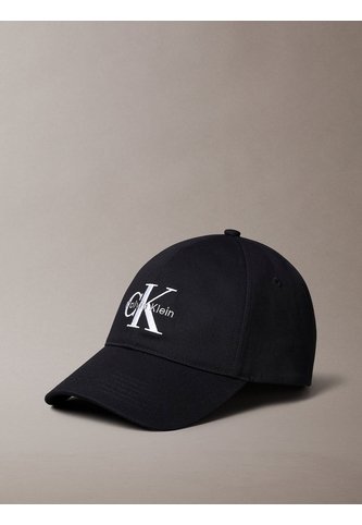 Gorra Negra De Algodón Con Monograma Bordado Calvin Klein Calvin Klein
