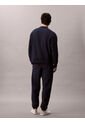 Jogger Azul En Tejido Terry Premium Con Monograma Bordado Calvin Klein de Calvin Klein