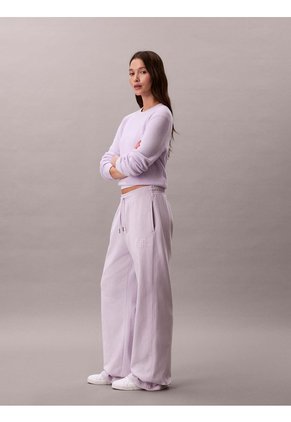 Pantalón Lila De Pierna Ancha Calvin Klein
