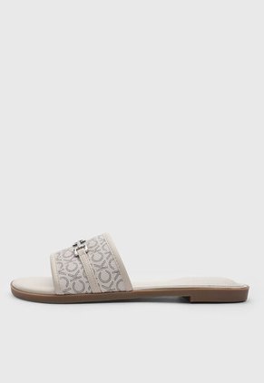 Sandalias Planas Calvin Klein Keliza Beige