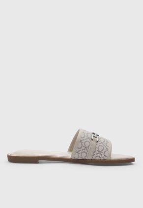 Sandalias Planas Calvin Klein Keliza Beige