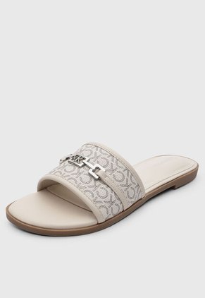 Sandalias Planas Calvin Klein Keliza Beige