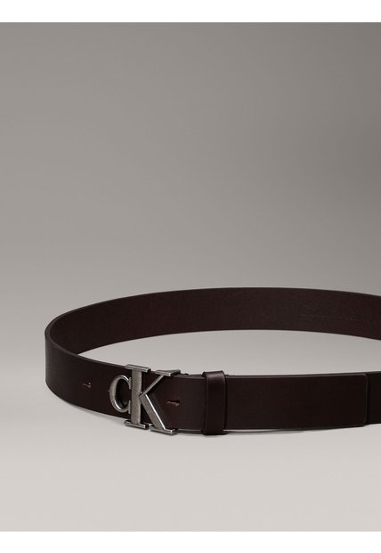 Cinturón Marrón De Cuero Calvin Klein