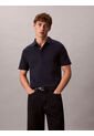 Polo Azul De Algodón Interlock Calvin Klein de Calvin Klein