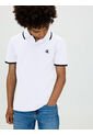 Polo Blanco Regular Con Ribetes A Contraste Calvin Klein de Calvin Klein