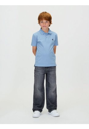 Polo Multicolor De Piqué Elástico Calvin Klein