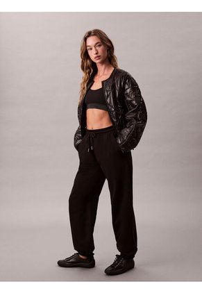 Pantalón Negro De Chándal Holgado De Felpa De Gran Calidad Calvin Klein