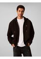 Buzo Negro Con Capota Y Cierre De Cremallera Calvin Klein de Calvin Klein