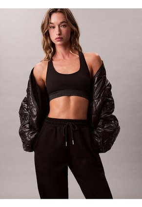 Pantalón Negro De Chándal Holgado De Felpa De Gran Calidad Calvin Klein