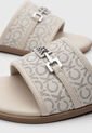 Sandalias Planas Calvin Klein Keliza Beige de Calvin Klein