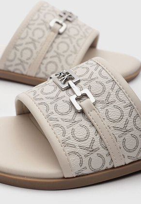 Sandalias Planas Calvin Klein Keliza Beige