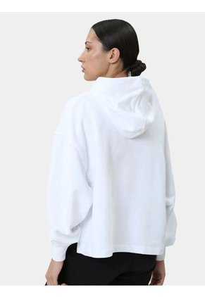 Buzo Blanco Con Capota Y Gráfico De Floral Calvin Klein