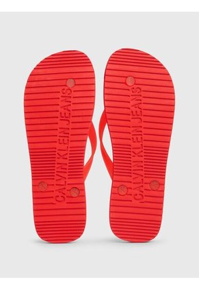 Sandalias Naranja De Playa Con Monologo Calvin Klein