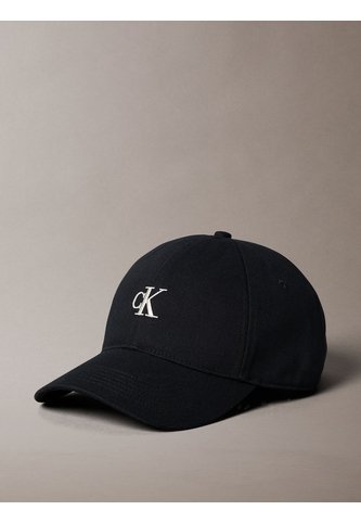 Gorra Negra Con Monograma Bordado Calvin Klein Calvin Klein