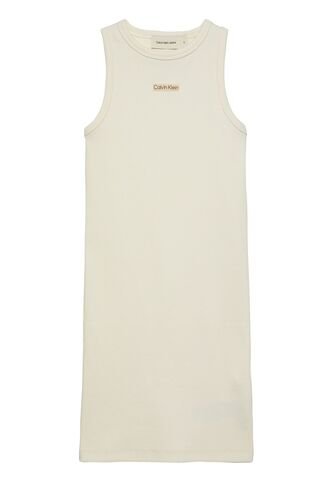 Vestido Blanco Slim Sin Mangas De Canalé Calvin Klein Calvin Klein