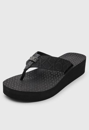 Sandalia Tacón Corrido Calvin Klein Meena Negro