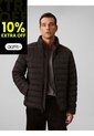 Chaqueta Negra Puffer De Peso Medio Con Capota Y Cierre De Cremallera Calvin Klein de Calvin Klein