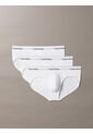 Pack Blanco De 3 Slips De Cadera - Icon Cotton Stretch Calvin Klein de Calvin Klein