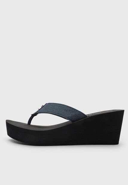 Sandalia Tacón Corrido Calvin Klein Kollinz Negro