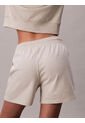 Pantalonetas Blanco De Felpa Francesa Con Logo Monograma Calvin Klein de Calvin Klein
