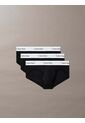 Pack Negro De 3 Slips De Cadera - Icon Cotton Stretch Calvin Klein de Calvin Klein