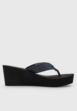 Sandalia Tacón Corrido Calvin Klein Kollinz Negro