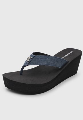 Sandalia Tacón Corrido Calvin Klein Kollinz Negro