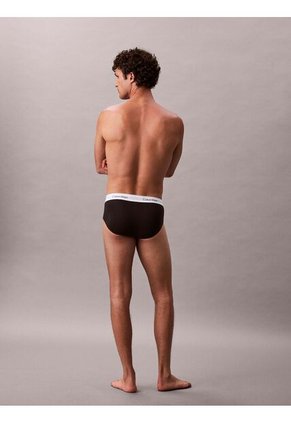 Pack Negro De 3 Slips De Cadera - Icon Cotton Stretch Calvin Klein