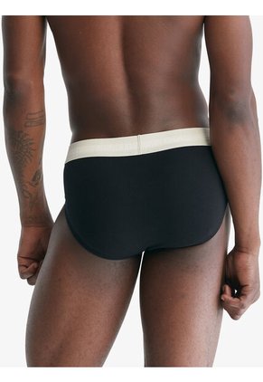 Pack Negro De 3 Slips - Cotton Stretch Wicking Calvin Klein