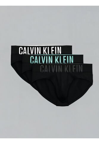 Pack Negro De 3 Slips - Intense Power Cotton Calvin Klein Calvin Klein