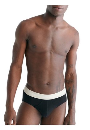 Pack Negro De 3 Slips - Cotton Stretch Wicking Calvin Klein