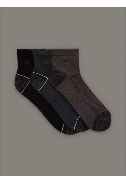 Pack Negro De 3 Medias Cotton Cushi Calvin Klein