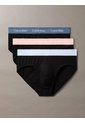 Pack Negro De 3 Slips - Cotton Stretch Wicking Calvin Klein de Calvin Klein